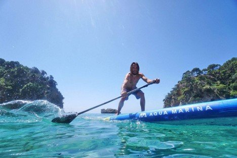 Aqua Marina paddle boards and inflatable kayaks